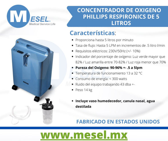 Concentrador de Oxigeno Phillips EverFlo Respironics - MESEL Medical Serivce Life