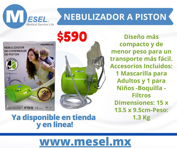 Nebulizador A Piston Medimetrics 04 - MESEL Medical Serivce Life